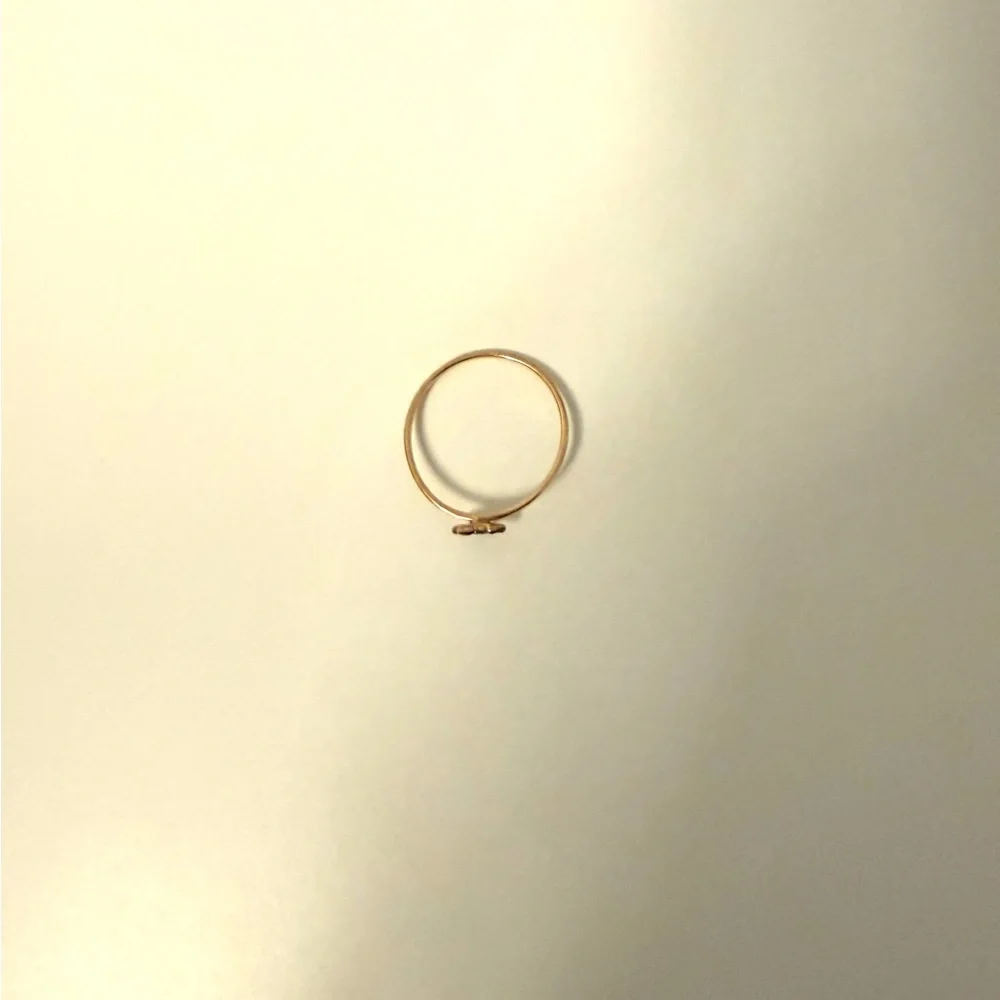Black Diamond Star Gold Ring